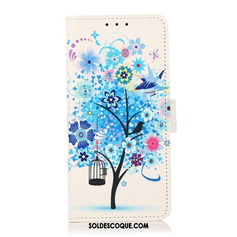 Housse Moto G71 5G Arbre Fleuri