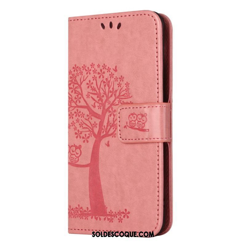 Housse Moto G73 5G Arbre aux Hiboux