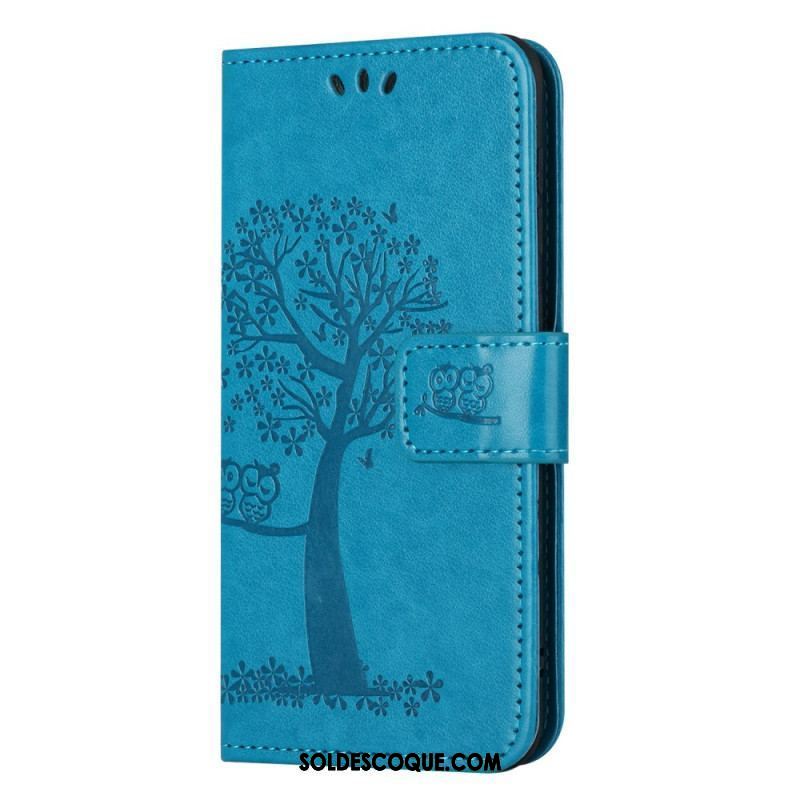 Housse Moto G73 5G Arbre aux Hiboux