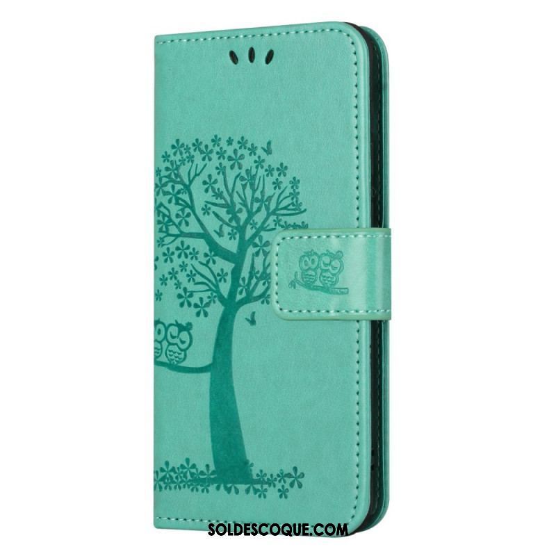 Housse Moto G73 5G Arbre aux Hiboux