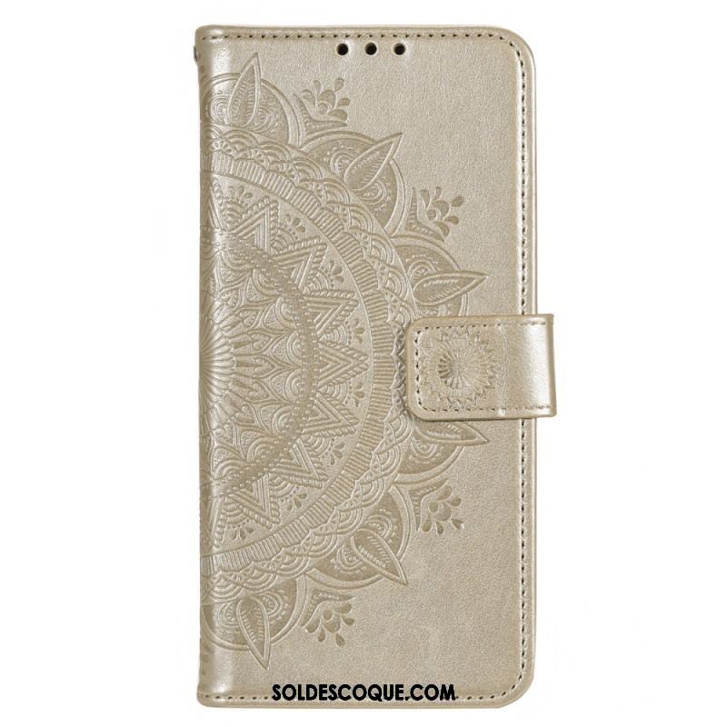 Housse Moto G73 5G Mandala Soleil