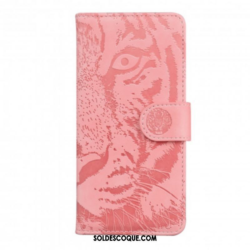 Housse Motorola Edge 20 Empreinte Face de Tigre