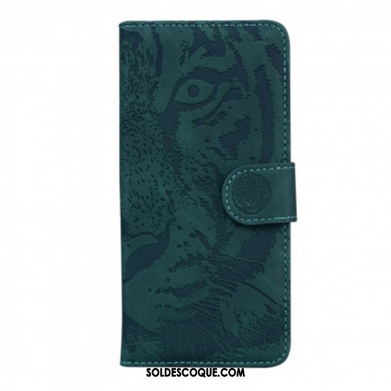 Housse Motorola Edge 20 Empreinte Face de Tigre