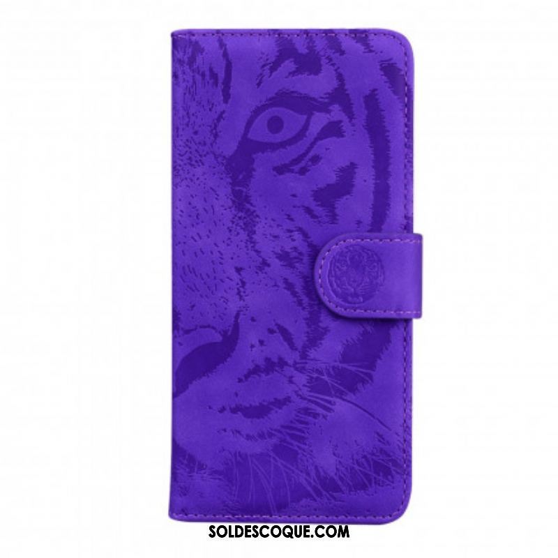 Housse Motorola Edge 20 Empreinte Face de Tigre