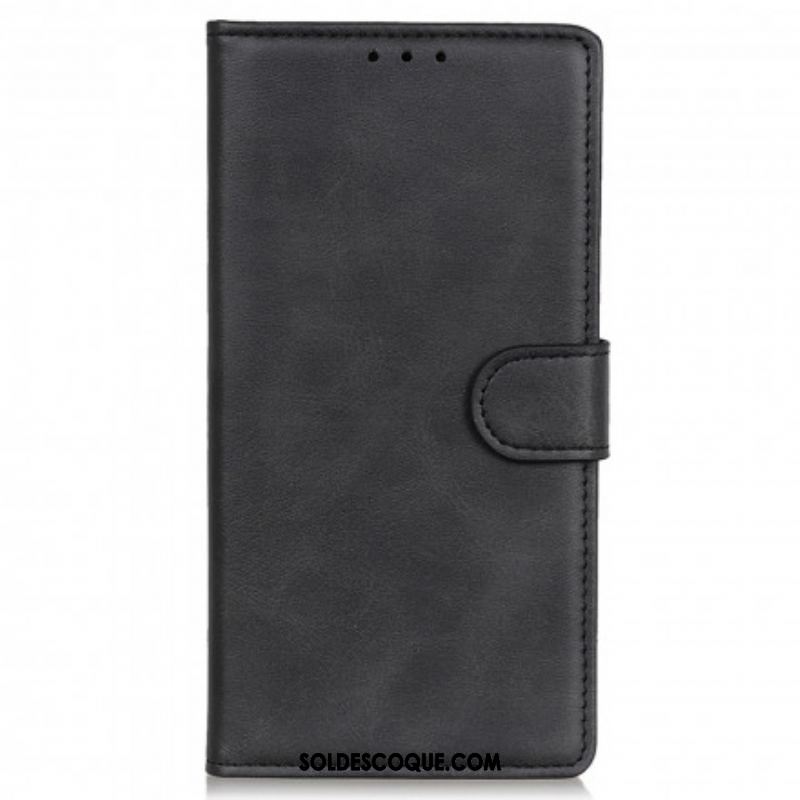 Housse Motorola Edge 20 Pro Effet Cuir Mat