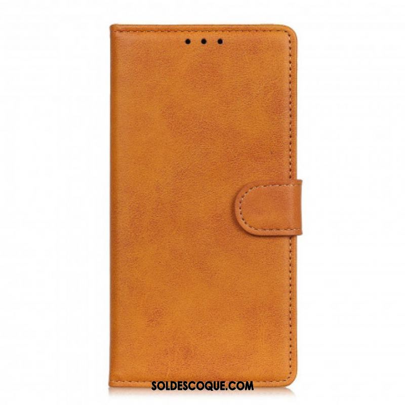 Housse Motorola G60s Effet Cuir Mat