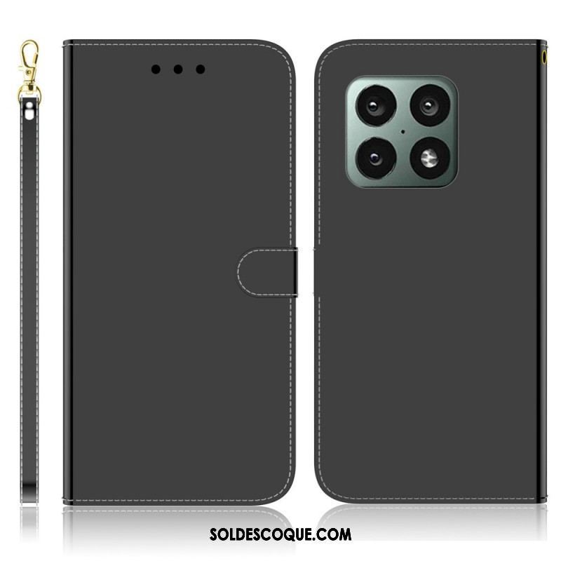 Housse OnePlus 10 Pro 5G Simili Cuir Couverture Miroir