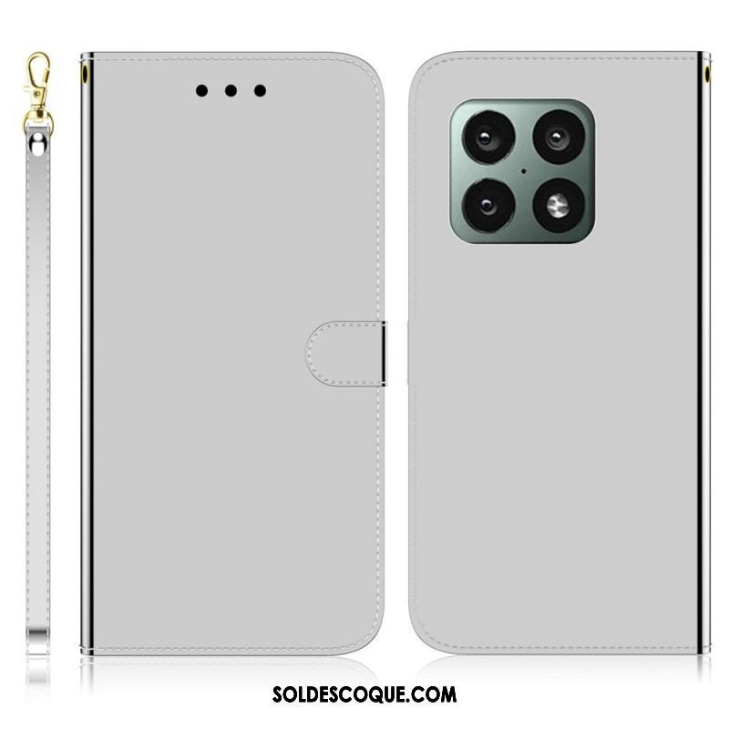 Housse OnePlus 10 Pro 5G Simili Cuir Couverture Miroir