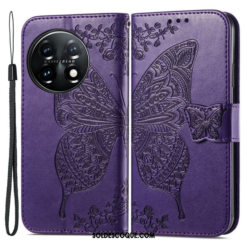 Housse OnePlus 11 5G Papillon Baroque