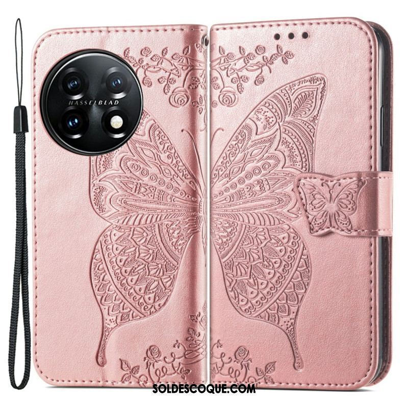 Housse OnePlus 11 5G Papillon Baroque