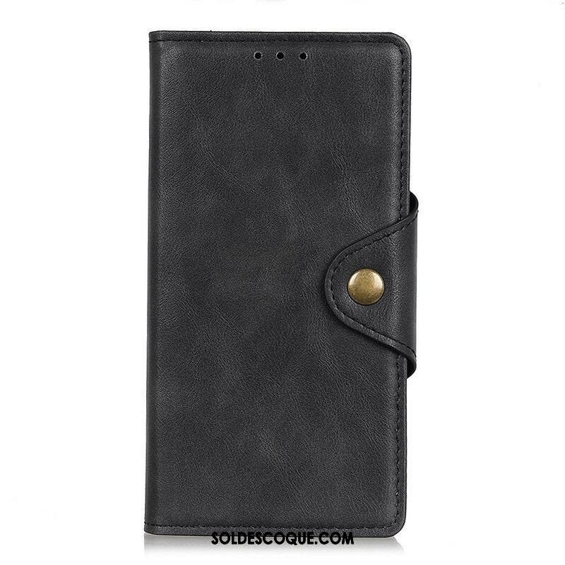 Housse OnePlus Nord 2 5G Simili Cuir Bouton