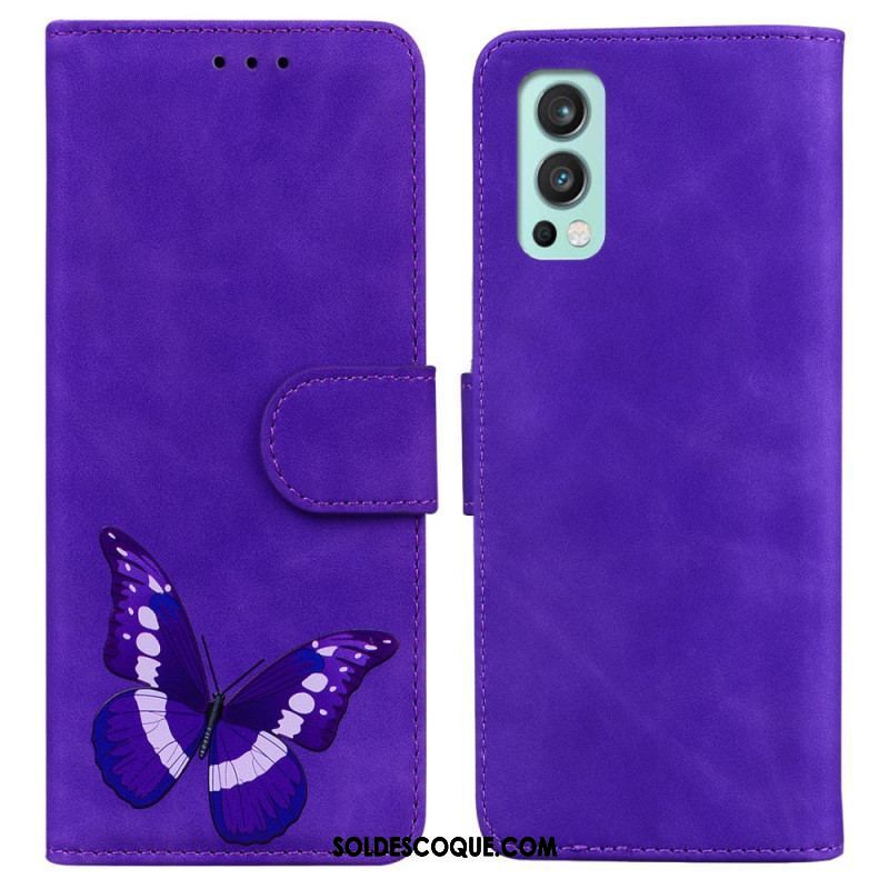 Housse OnePlus Nord 2 5G Skin-Touch Papillon