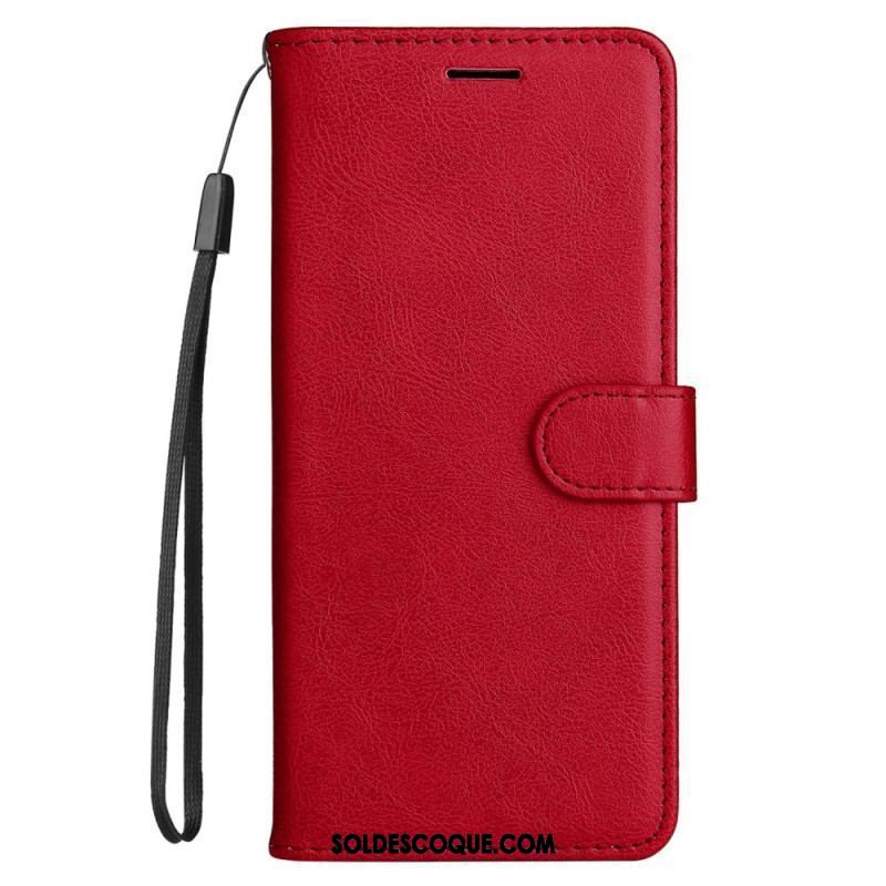 Housse OnePlus Nord 2T 5G Simili Cuir Porte-Cartes à Lanière