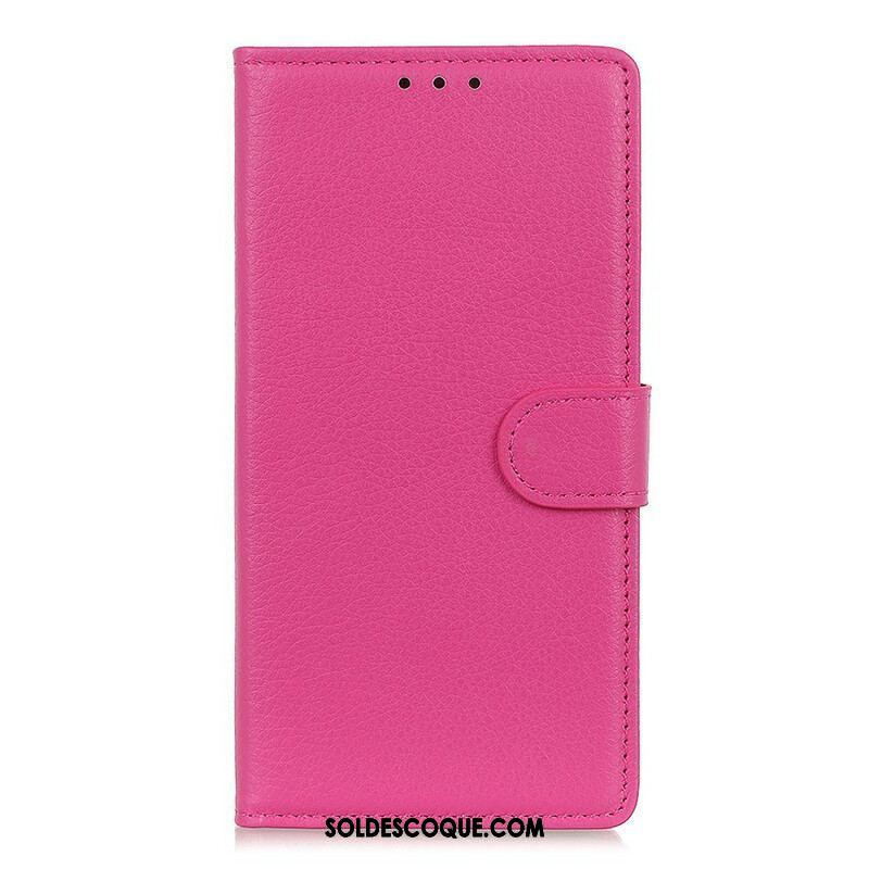 Housse Oppo A16 / A16s Simili Cuir Traditionnel