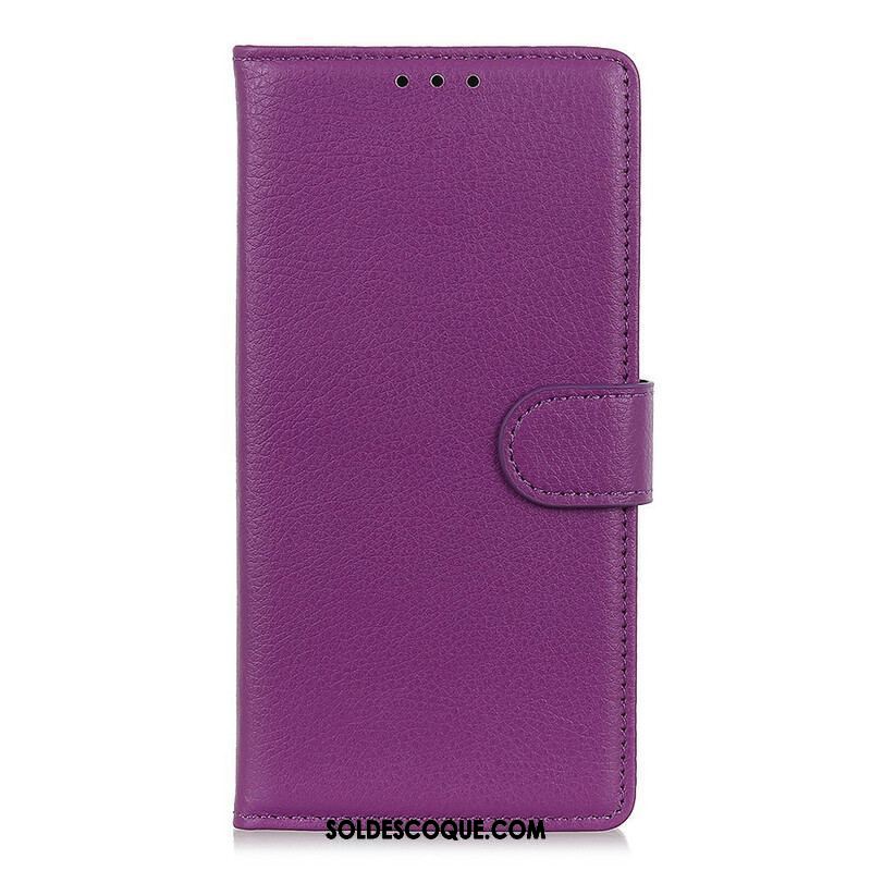 Housse Oppo A16 / A16s Simili Cuir Traditionnel