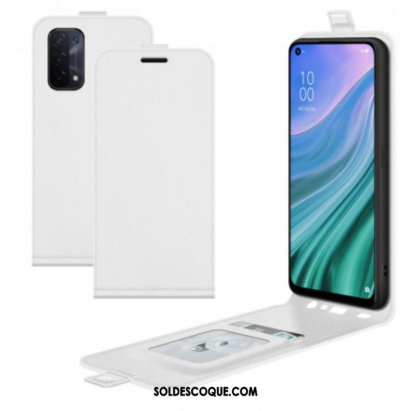 Housse Oppo A54 5G / A74 5G Rabat Vertical Effet Cuir