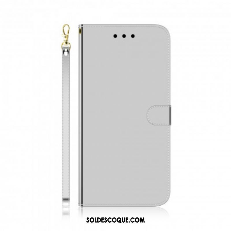 Housse Oppo A54 5G / A74 5G Simili Cuir Couverture MIroir