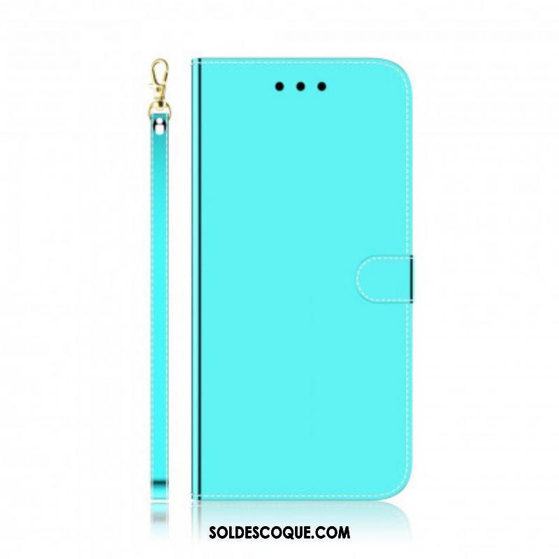 Housse Oppo A54 5G / A74 5G Simili Cuir Couverture MIroir