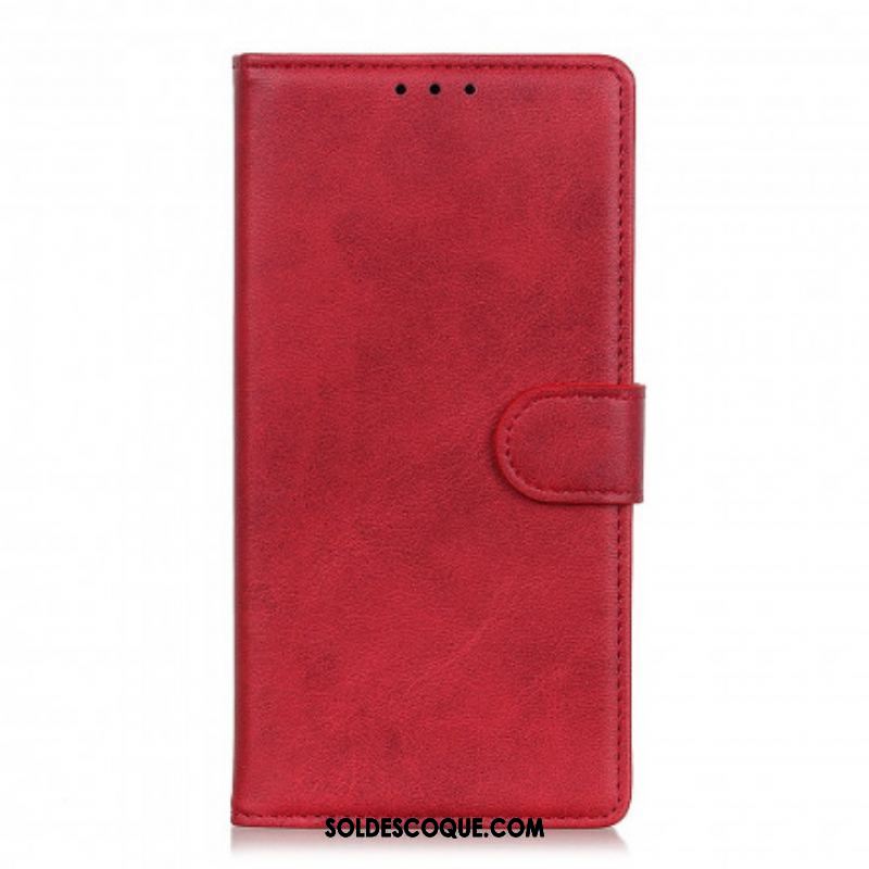 Housse Oppo A94 5G Effet Cuir Mat Rétro