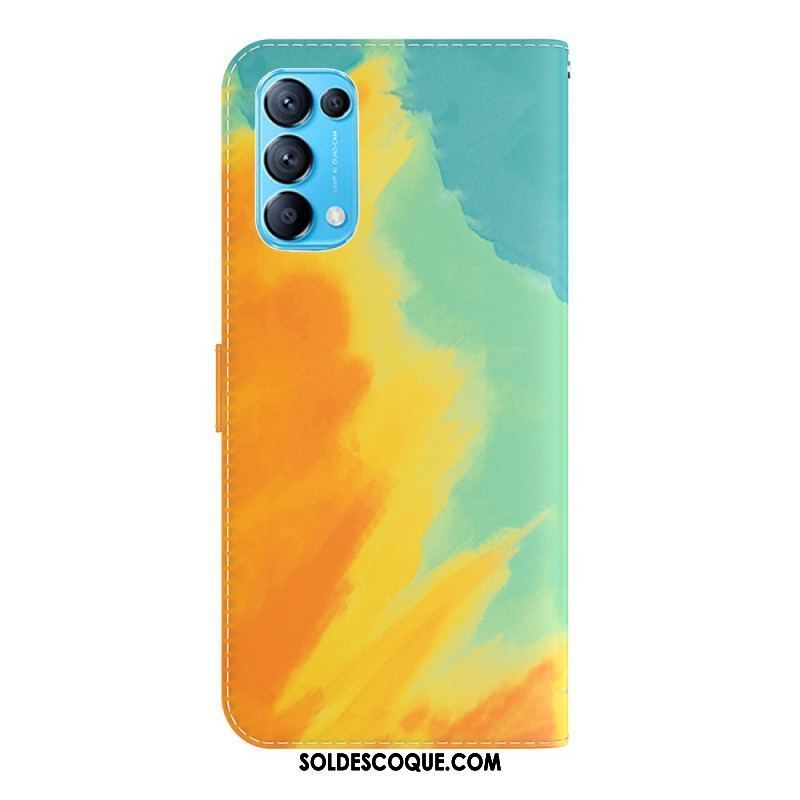 Housse Oppo Find X3 Lite Aquarelle