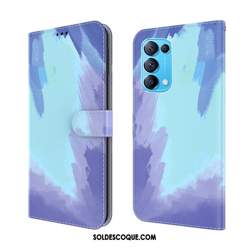 Housse Oppo Find X3 Lite Aquarelle