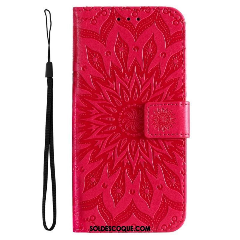 Housse Oppo Find X5 Lite Mandala Soleil à Lanière