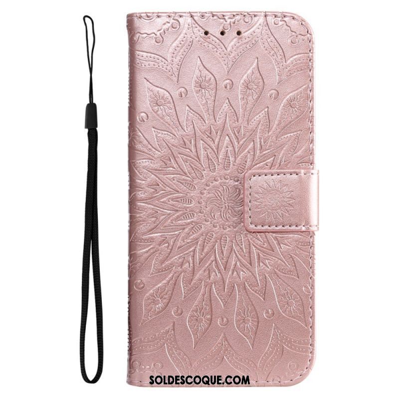 Housse Oppo Find X5 Lite Mandala Soleil à Lanière