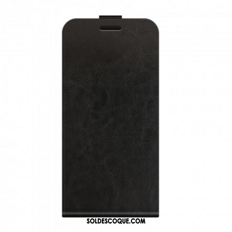 Housse Oppo Reno 6 5G Rabat Vertical Effet Cuir