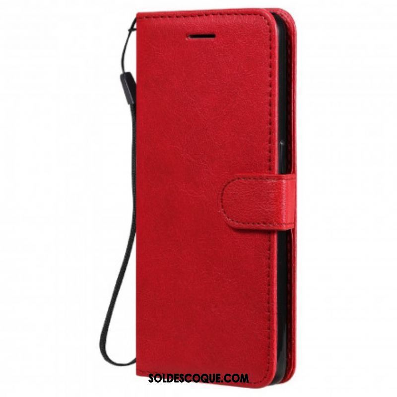 Housse Oppo Reno 6 5G Solid Color Serie à Lanière