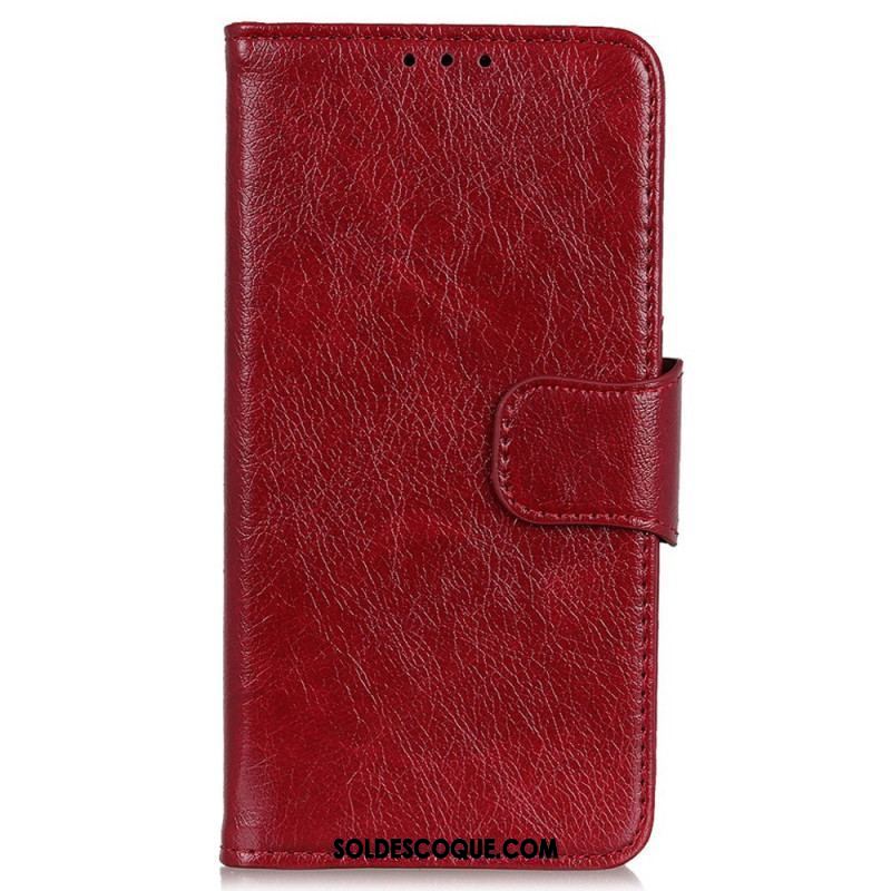 Housse Oppo Reno 7 Cuir Fendu Nappa