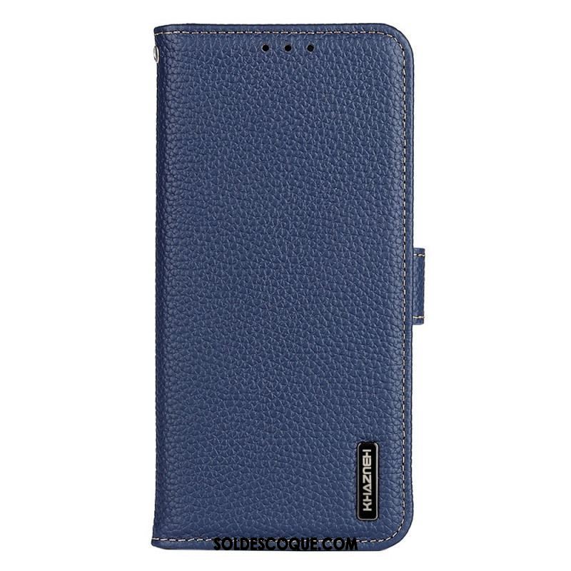 Housse Oppo Reno 7 Cuir Litchi KHAZNEH