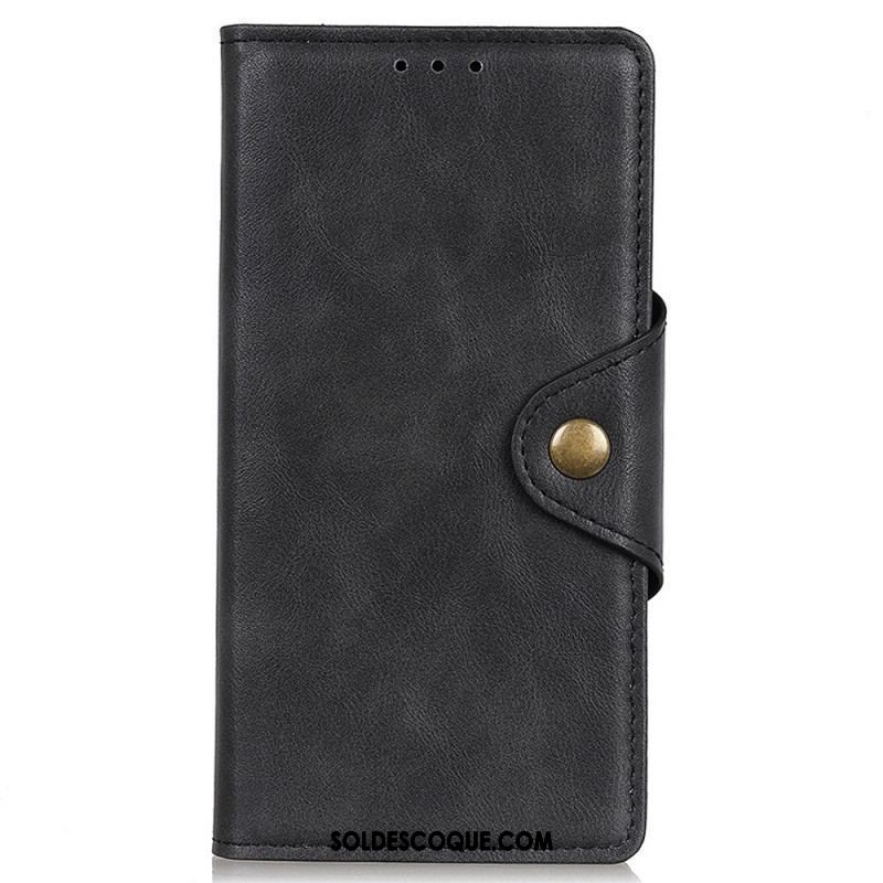 Housse Oppo Reno 7 Simili Cuir Bouton