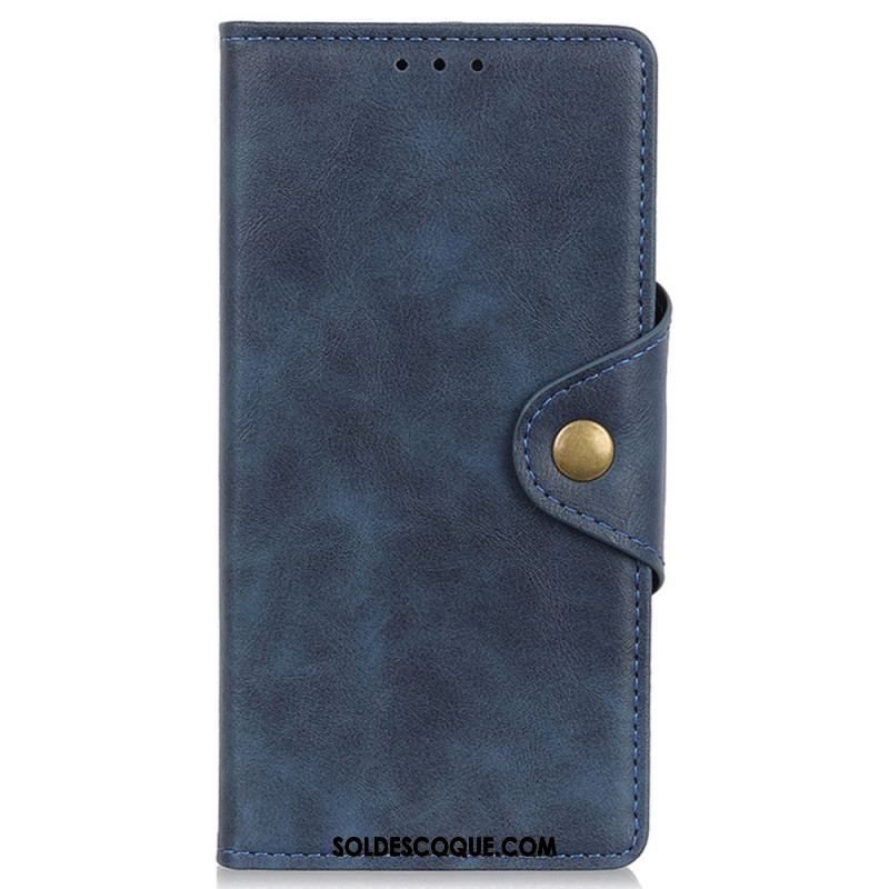 Housse Oppo Reno 7 Simili Cuir Bouton