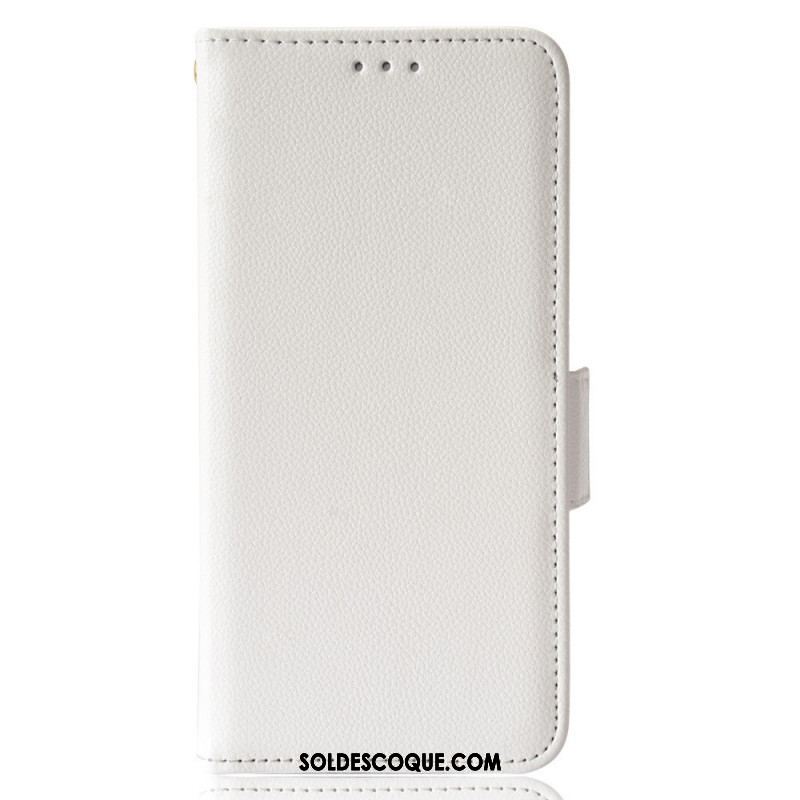 Housse Oppo Reno 7 Style Cuir Litchi Traditionnel