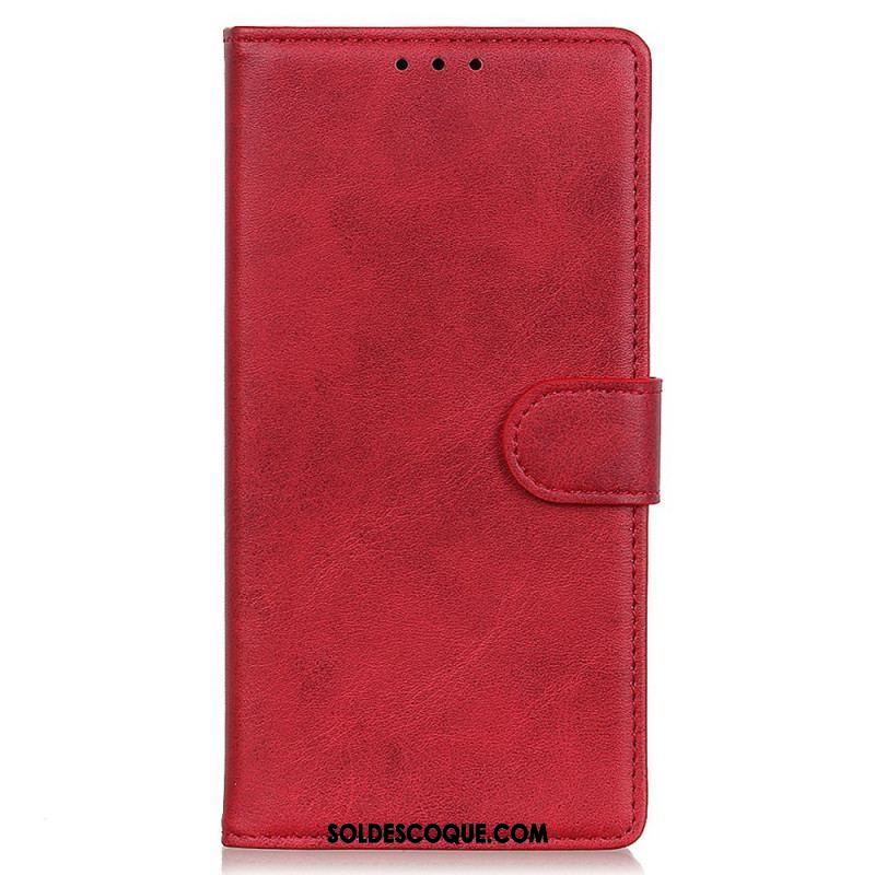 Housse Oppo Reno 7 Style Cuir Mat