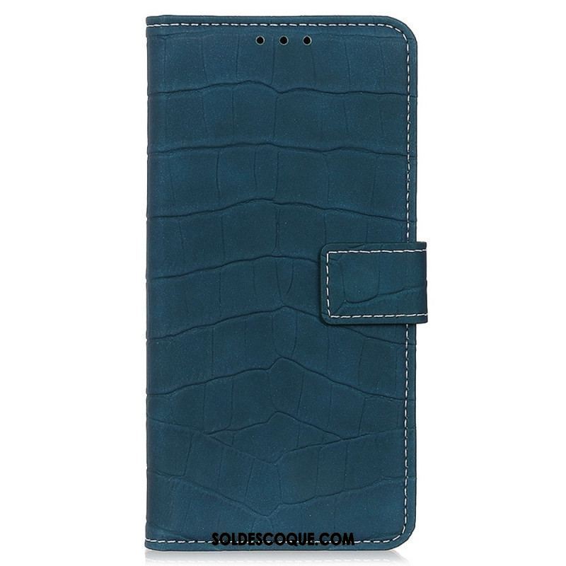 Housse Oppo Reno 7 Style Peau de Crocodile