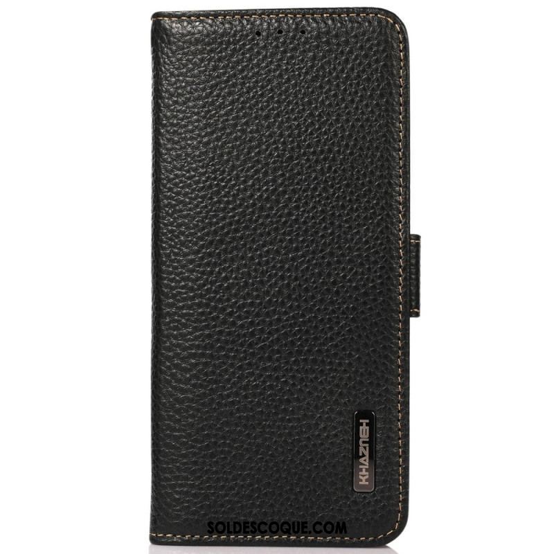 Housse Oppo Reno 8 Cuir Litchi KHAZNEH RFID