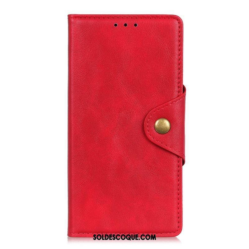 Housse Oppo Reno 8 Lite Simili Cuir Bouton