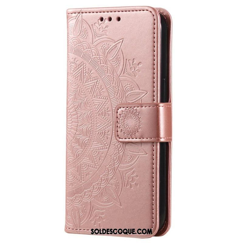 Housse Oppo Reno 8 Mandala Soleil à Lanière