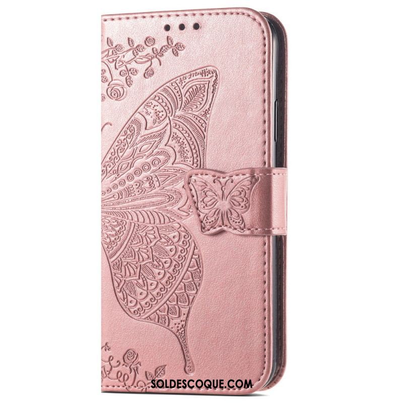 Housse Samsung Galaxy A14 5G / A14 Papillon Baroque