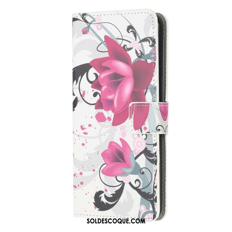 Housse Samsung Galaxy A52 4G / A52 5G / A52s 5G Tropical Flowers