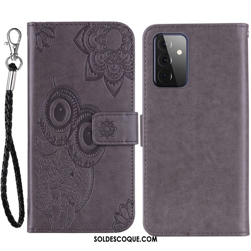 Housse Samsung Galaxy A53 5G Hibou Mandala