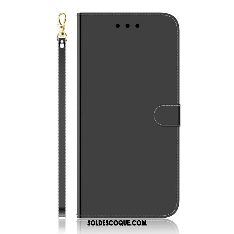 Housse Samsung Galaxy A53 5G Simili Cuir Couverture Miroir