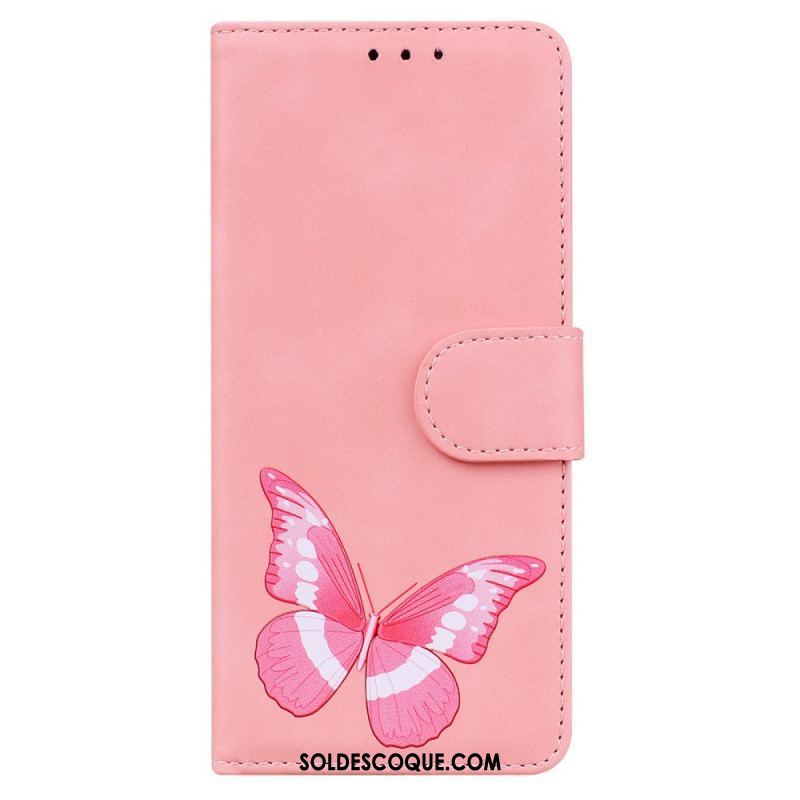 Housse Samsung Galaxy A53 5G Skin-Touch Papillon