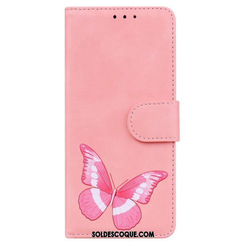 Housse Samsung Galaxy A53 5G Skin-Touch Papillon