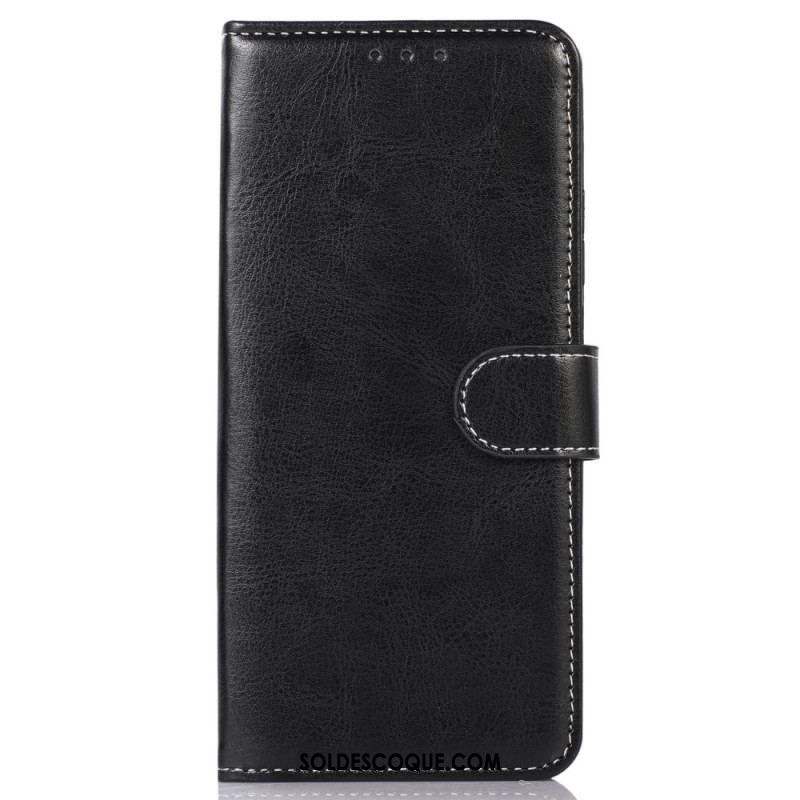 Housse Samsung Galaxy M13 Style Cuir et Coutures