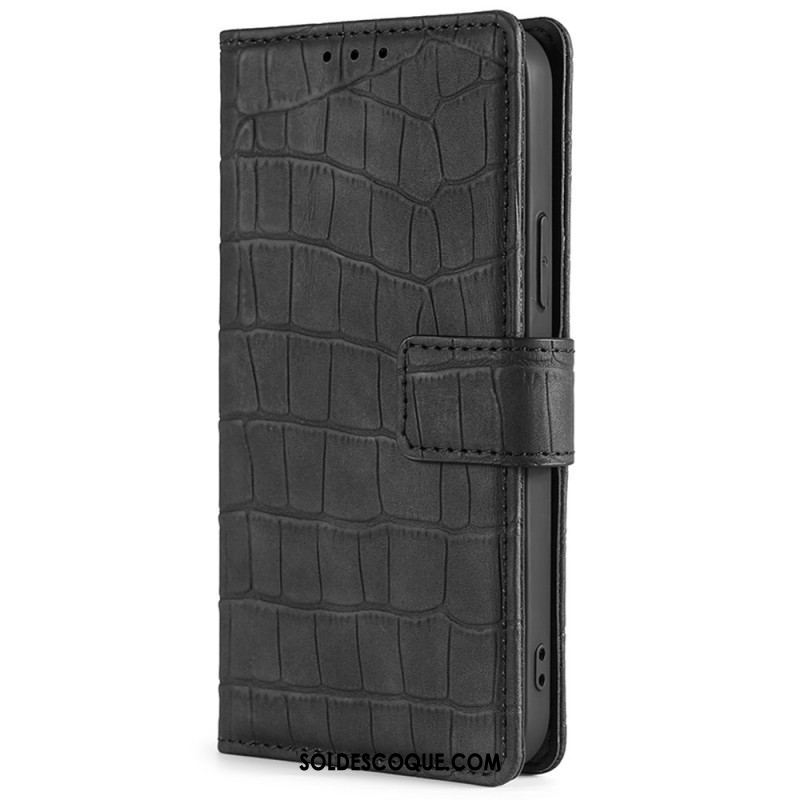 Housse Samsung Galaxy M13 Style Peau de Crocodile