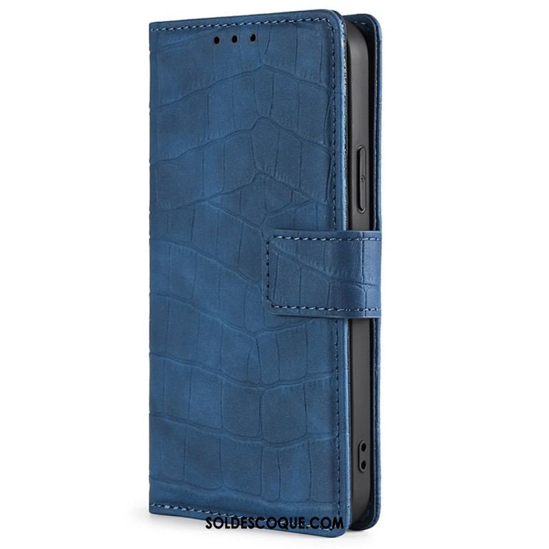 Housse Samsung Galaxy M13 Style Peau de Crocodile