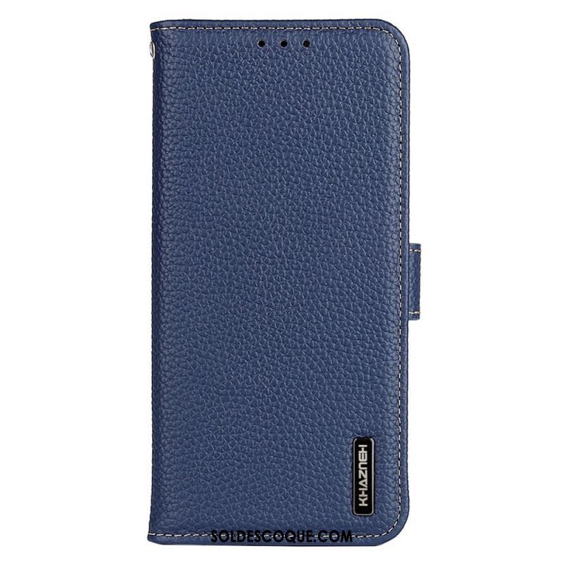 Housse Samsung Galaxy M23 5G Cuir Litchi Véritable KHAZNEH