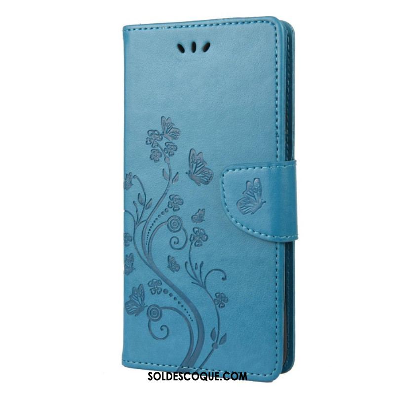 Housse Samsung Galaxy M23 5G Papillons et Fleurs